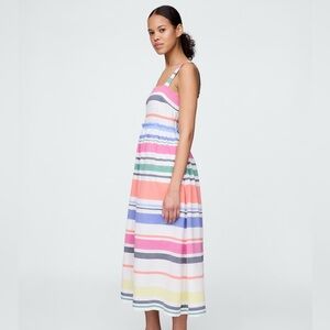 GAP Colorful Striped Midi Dress